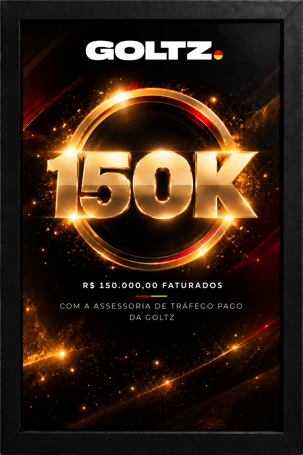 Placa R$ 150 mil faturados